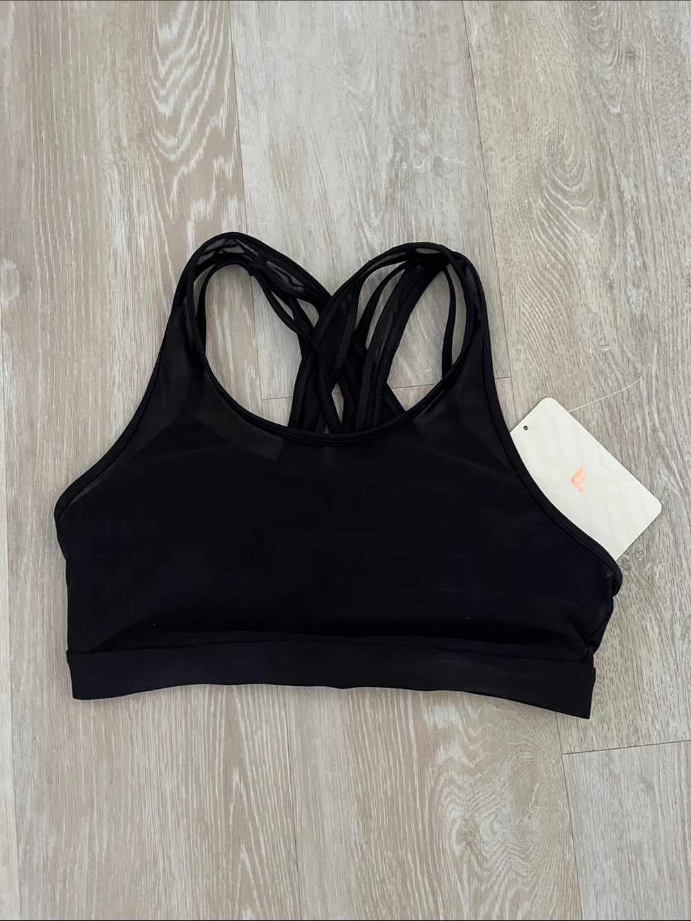 Women’s Black Strappy Sports Bra - Fabletics